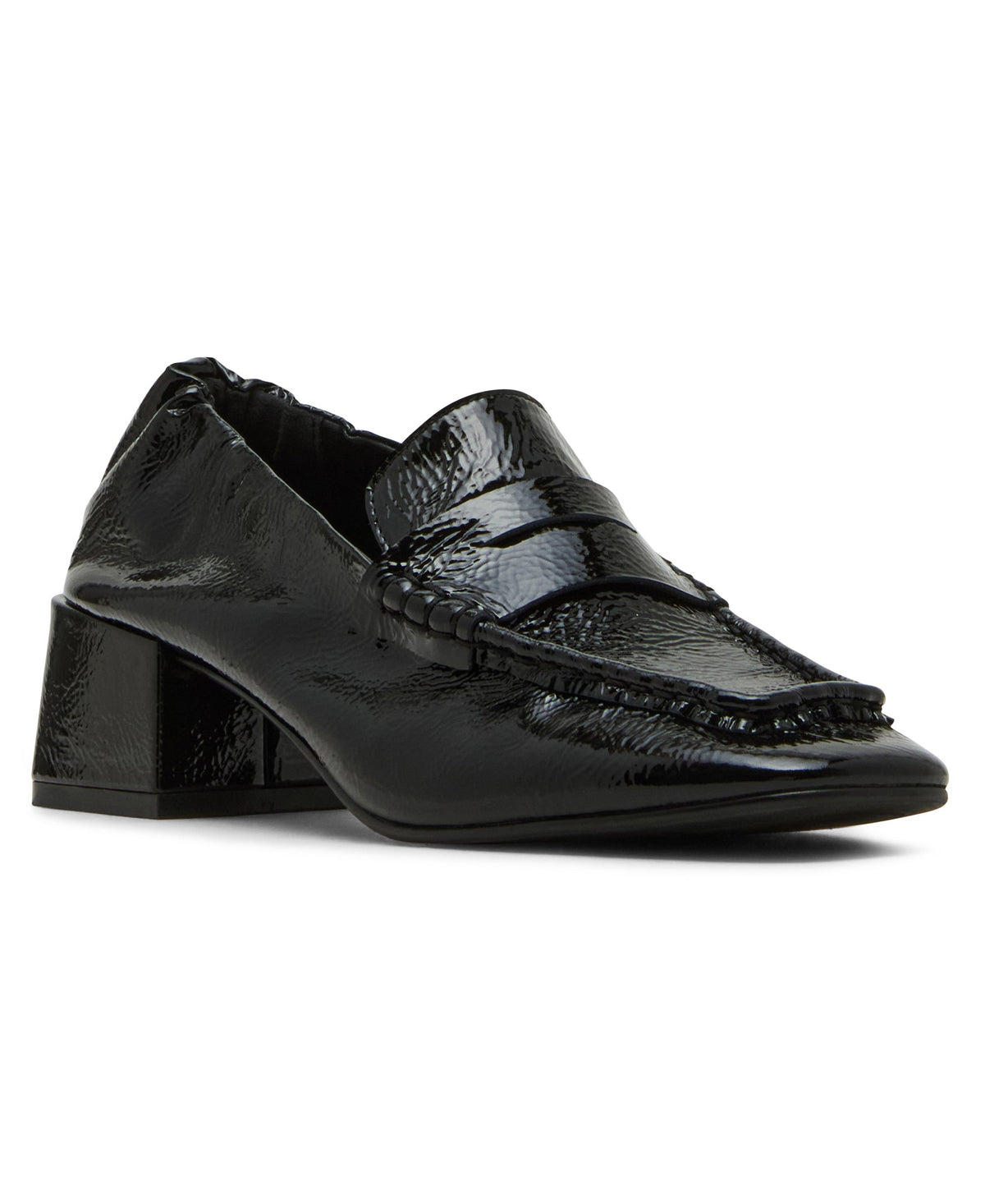 Estee Pump BLK CRINKLE PATENT
