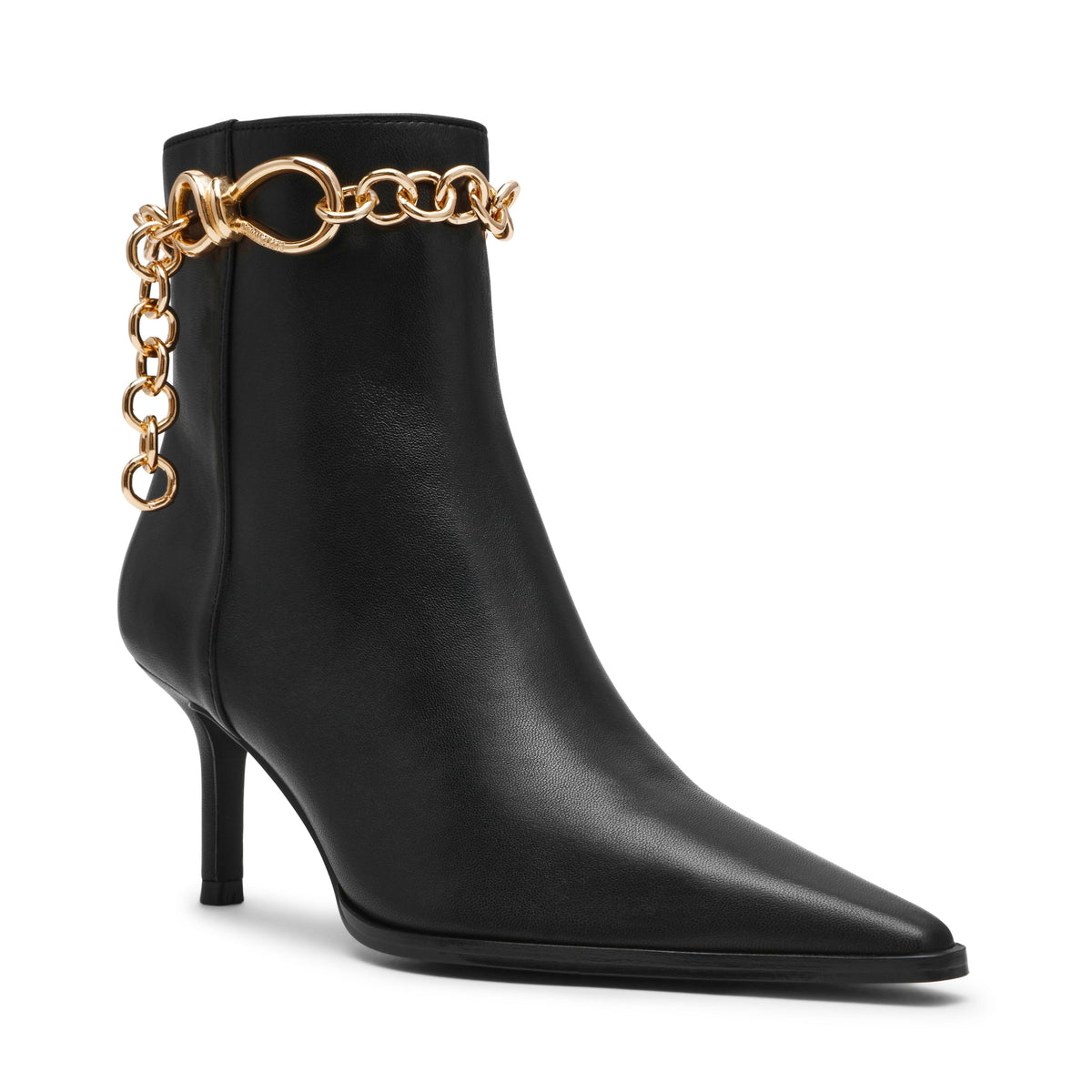 Link In Bootie BLACK LEATHER