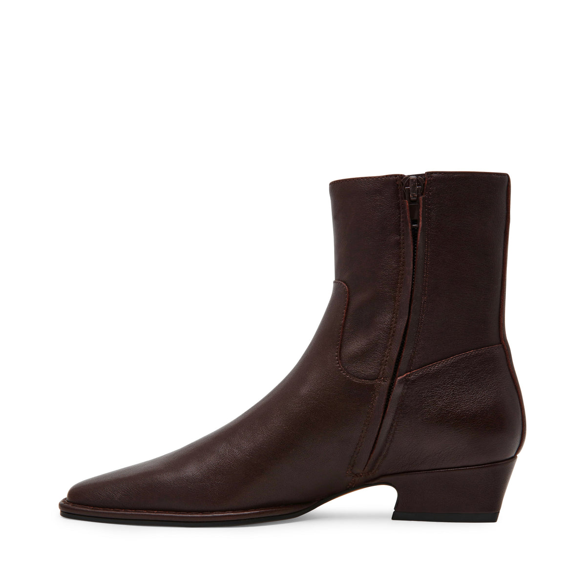 Define Bootie BURG LEATHER