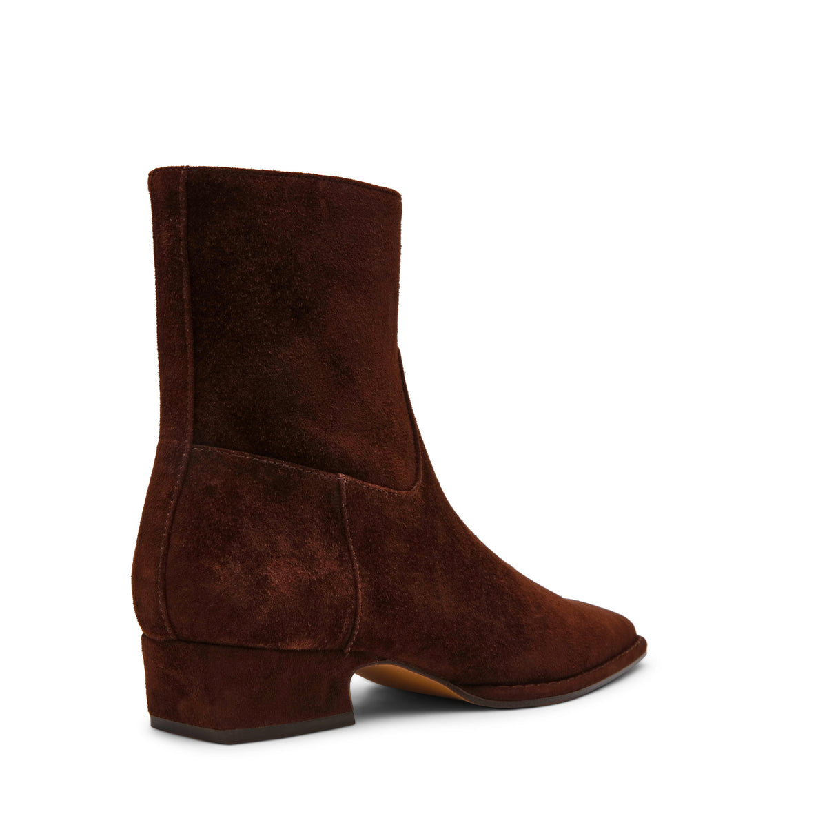 Define Bootie BROWN SUEDE