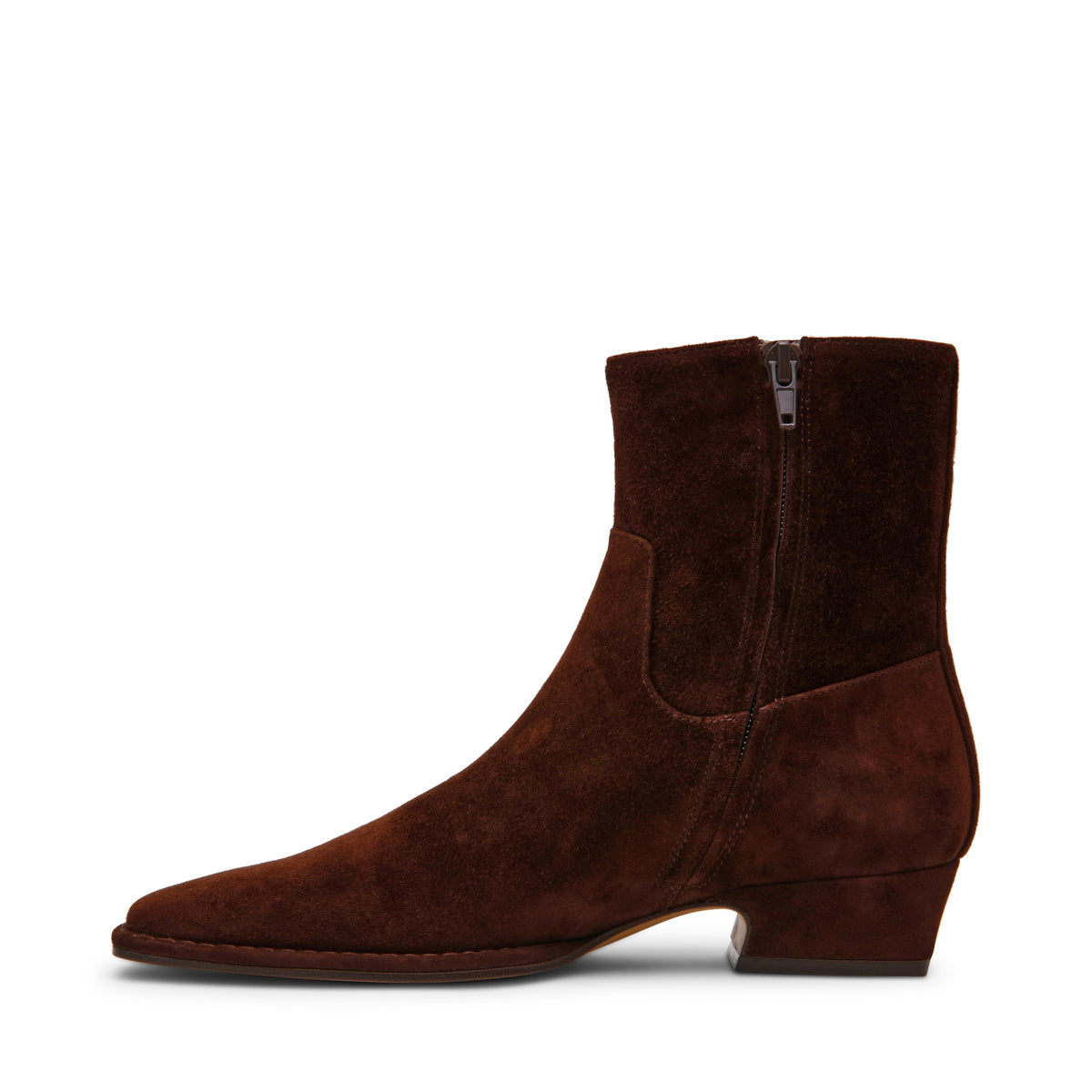 Define Bootie BROWN SUEDE