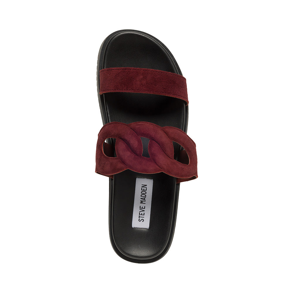 Myrtle Sandal BURGUNDY SUEDE