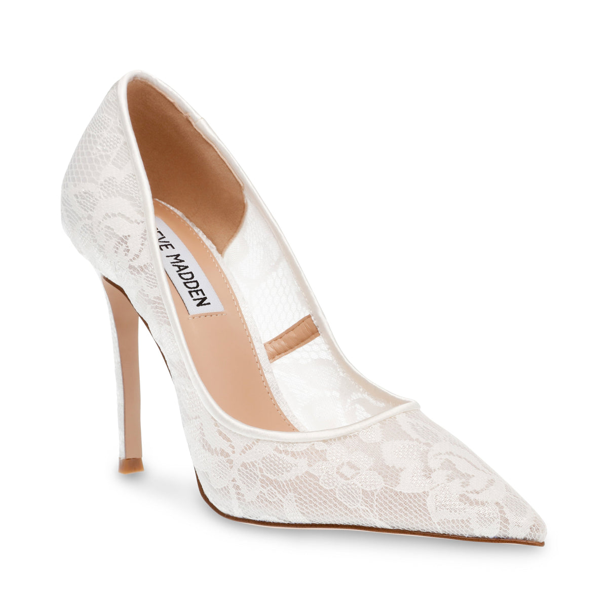 Evelyn-L Pump WHITE LACE