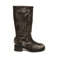 DK GREY LEATHER