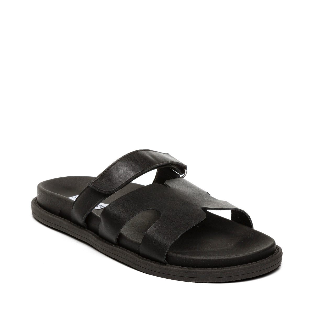 Manu Slide BLACK LEATHER