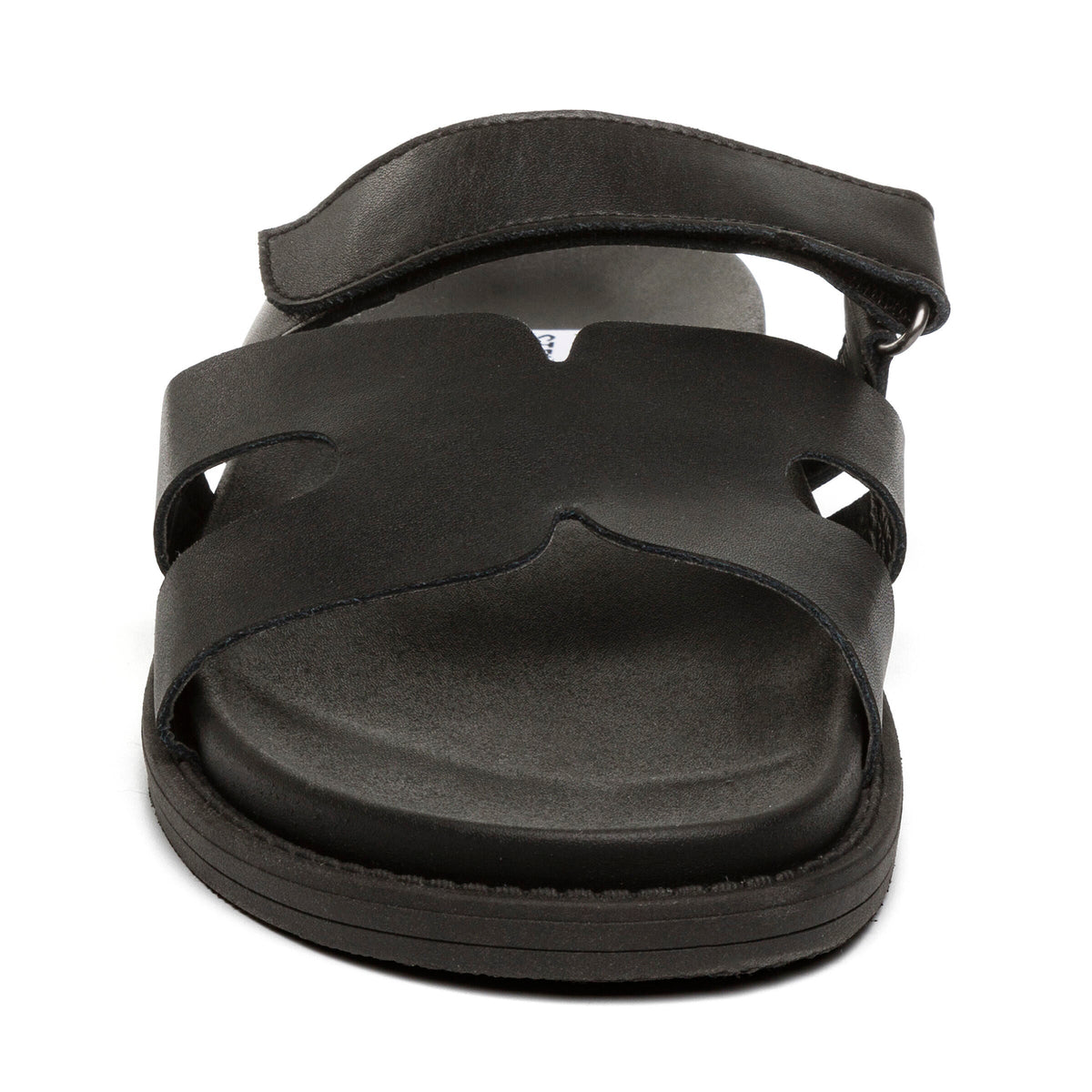 Manu Slide BLACK LEATHER