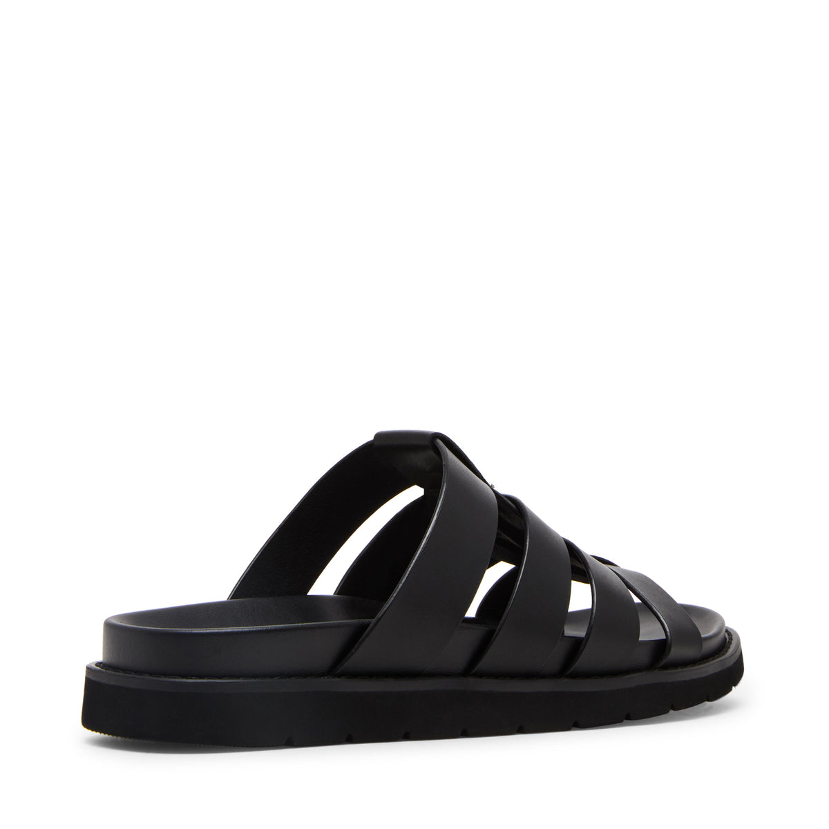 Ankara Sandal BLACK LEATHER