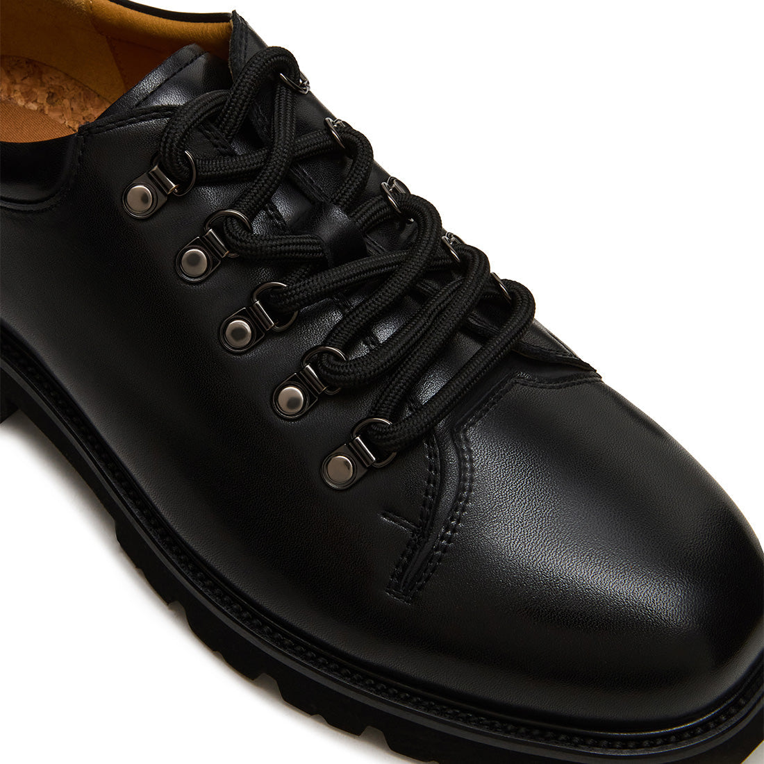 Turbo Flat Shoe BLACK LEATHER