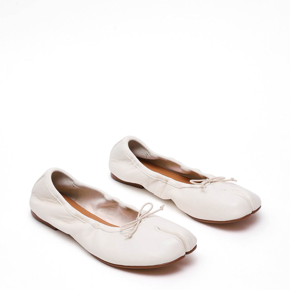 Carin Flat Shoe BONE LEATHER