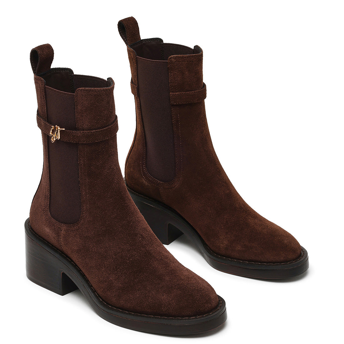 Charity-SM Bootie CHOCOLATE BROWN SUEDE