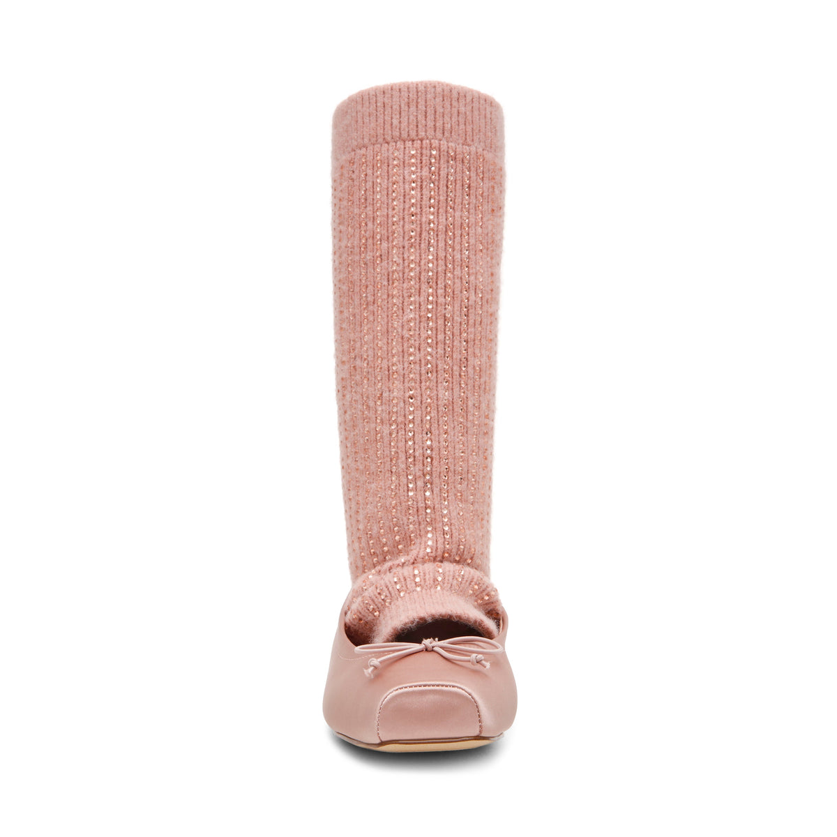 Eleve-Knit Flat Shoe PINK SATIN