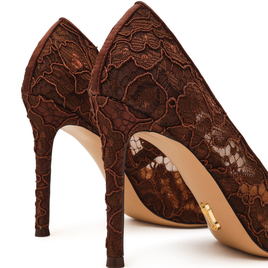 Evelyn-L Pump BROWN LACE