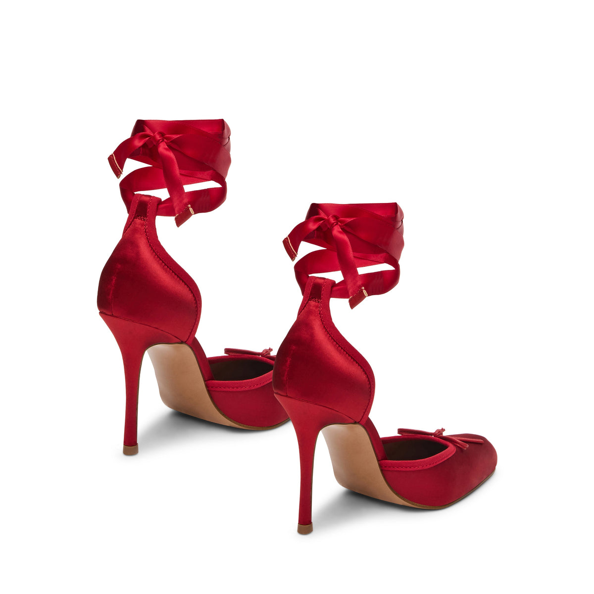 Larina Pump RED SATIN