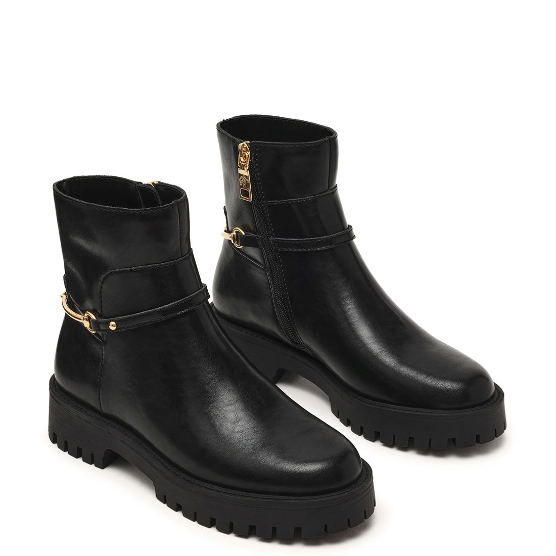 Last Call Bootie BLACK ACTION LEATHER