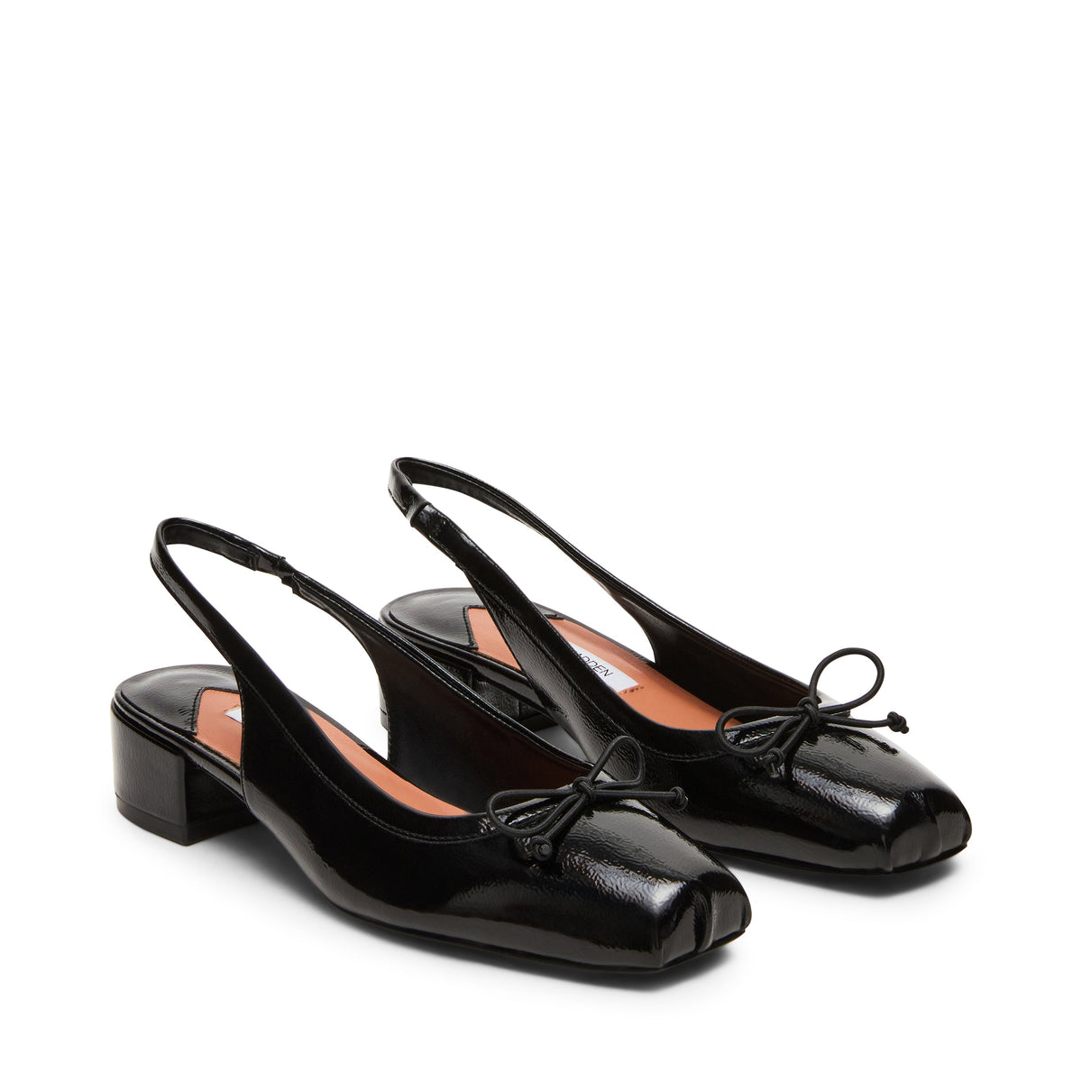 Loved Flat Shoe BLACK CRINKLE PATENT