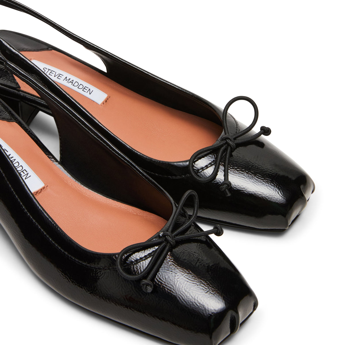 Loved Flat Shoe BLACK CRINKLE PATENT