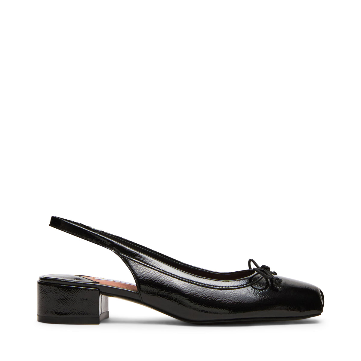 Loved Flat Shoe BLACK CRINKLE PATENT
