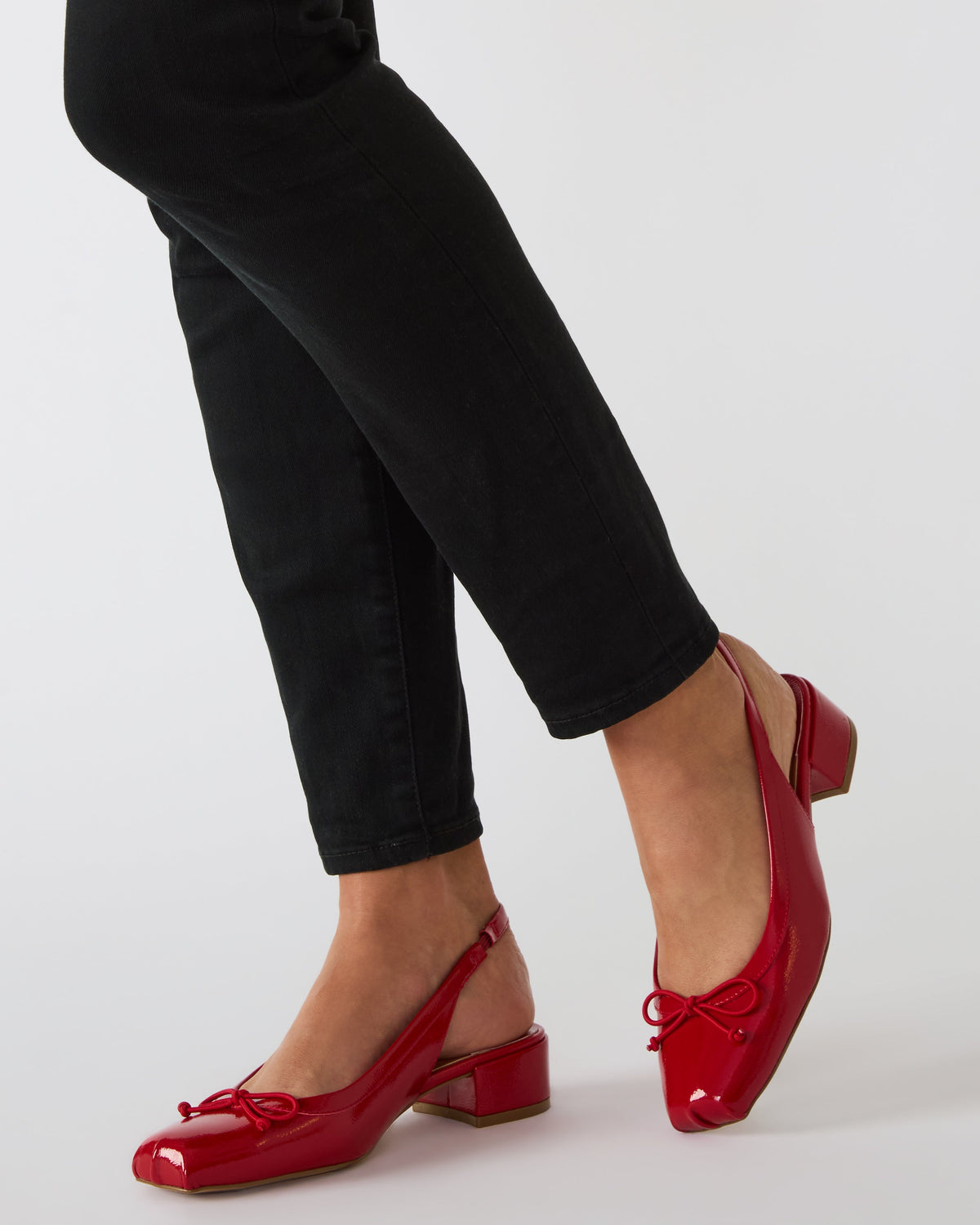 Loved Flat Shoe RED CRINKLE PAT