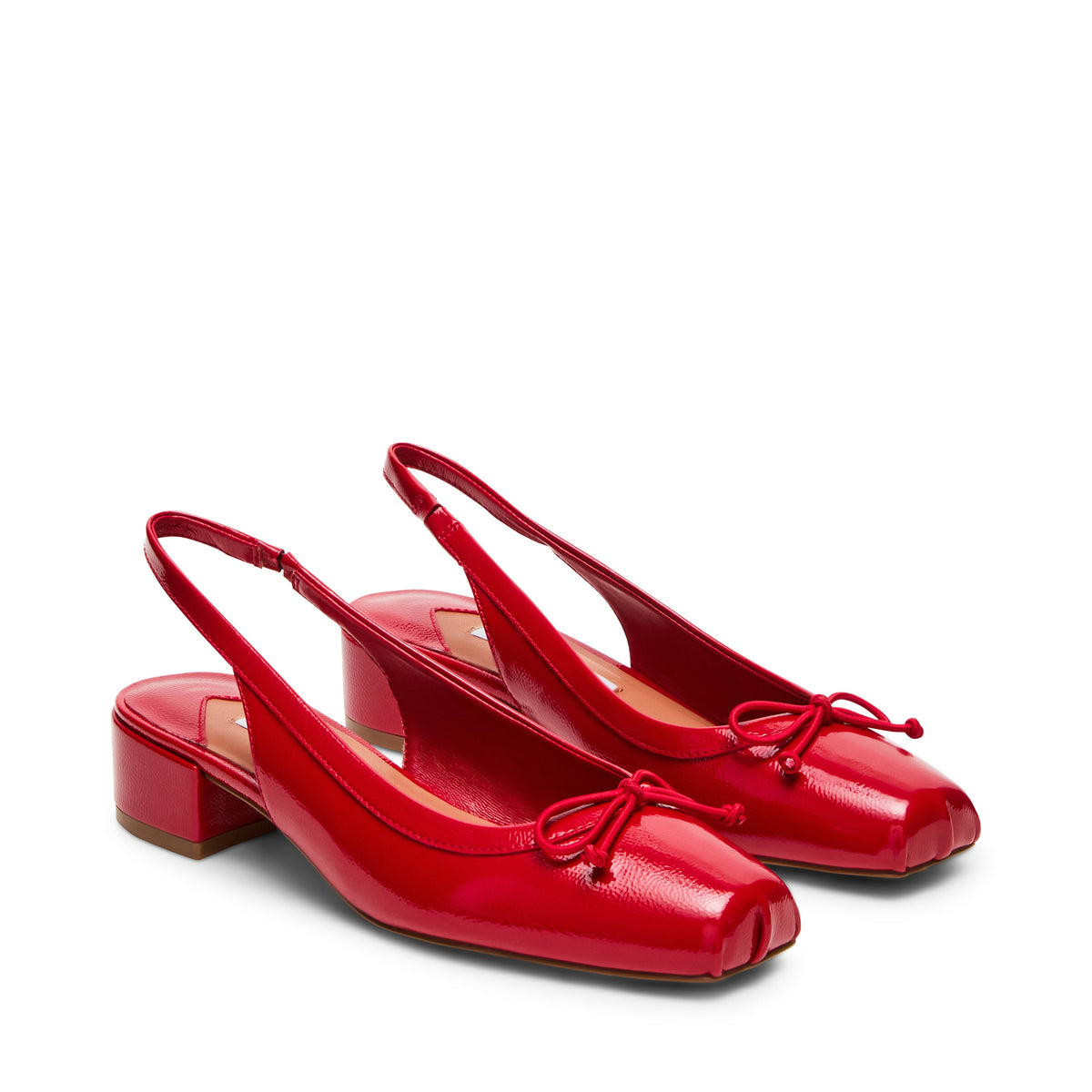Loved Flat Shoe RED CRINKLE PAT