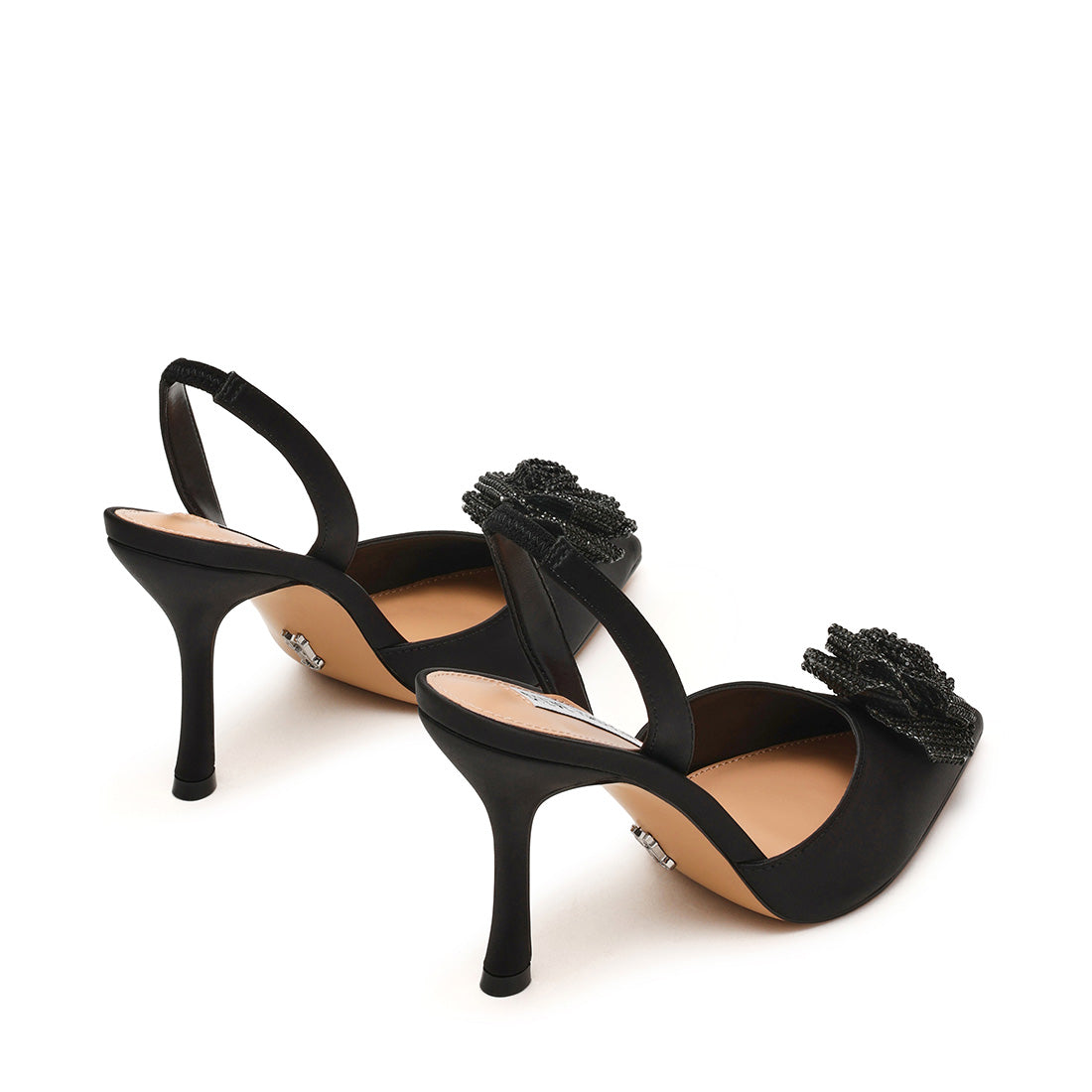 Lysandra Sandal BLACK SATIN