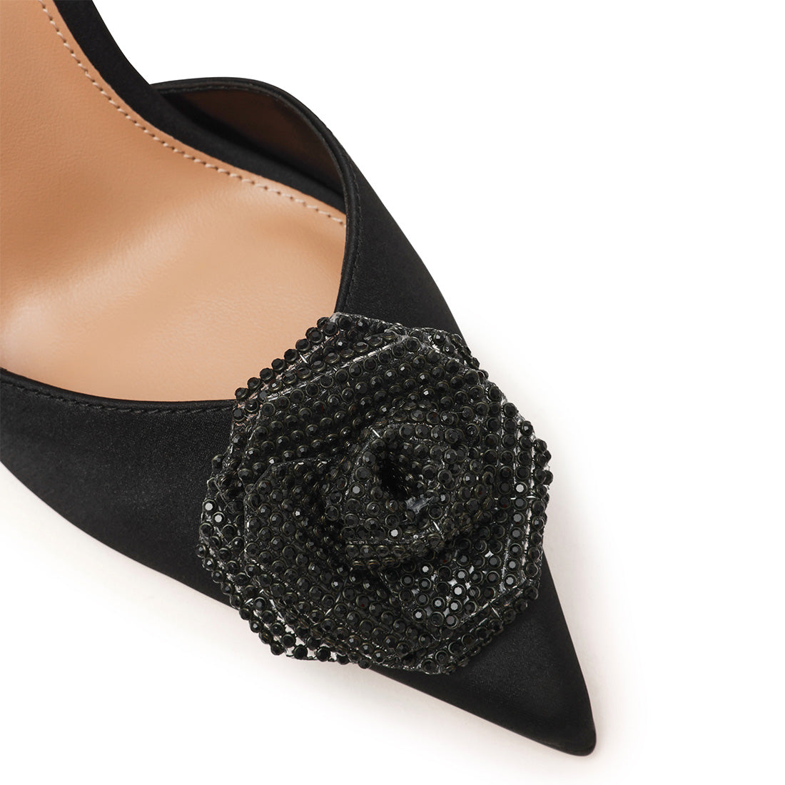 Lysandra Sandal BLACK SATIN