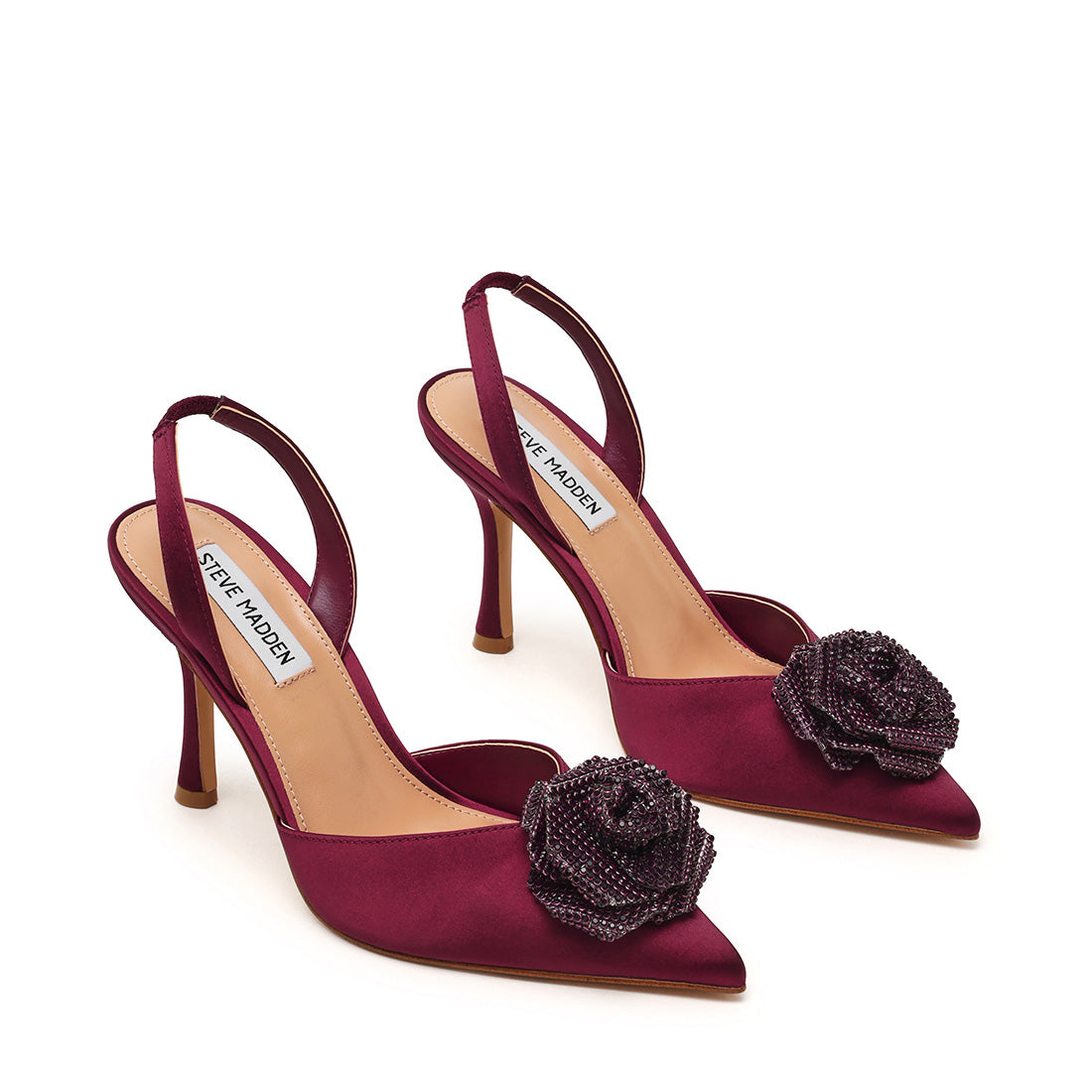 Lysandra Sandal WINE SATIN