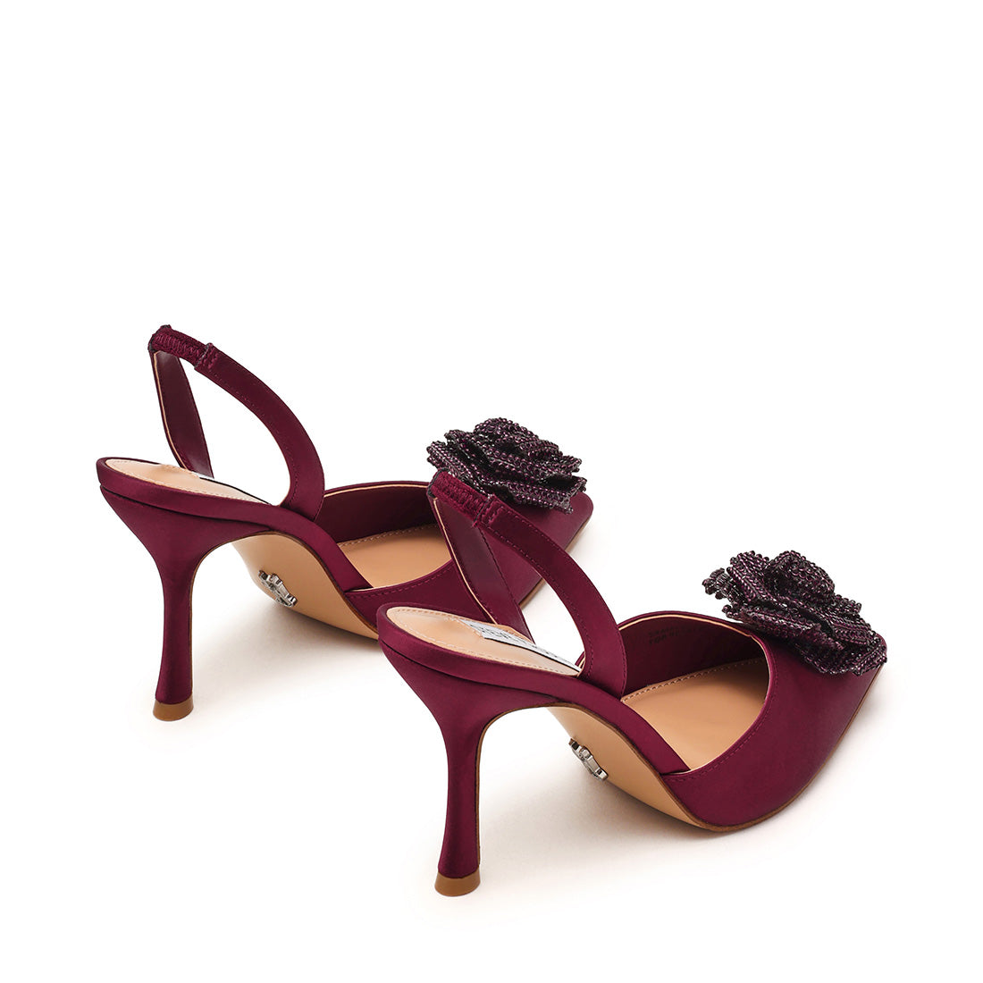 Lysandra Sandal WINE SATIN