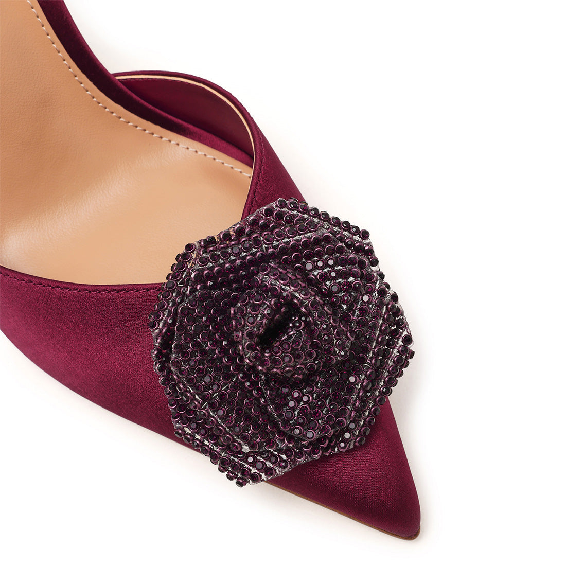 Lysandra Sandal WINE SATIN