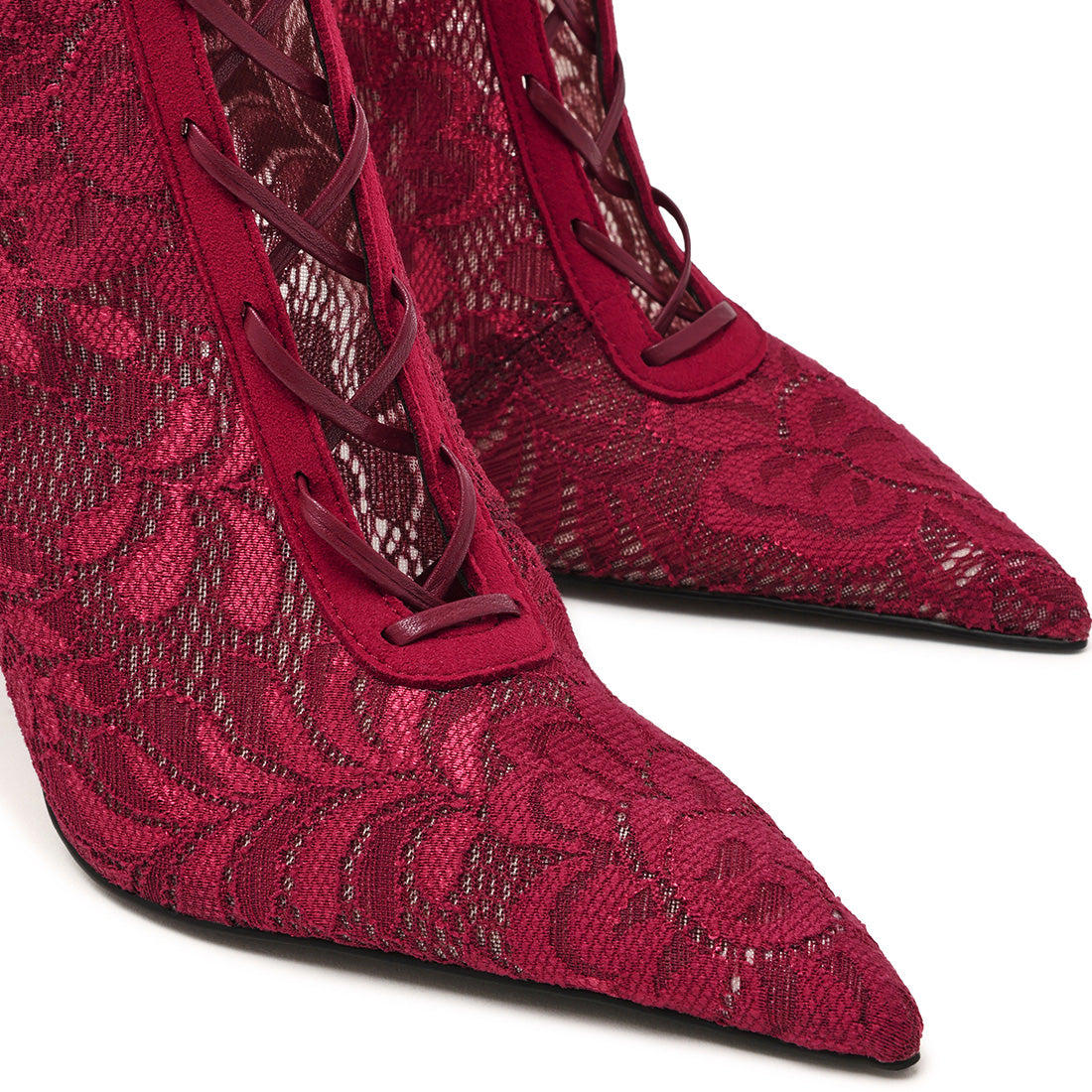 Maxine Boot WINE LACE