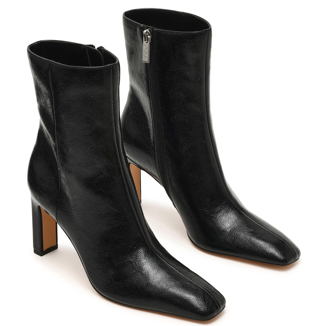 Morph Bootie BLACK CRINKLE PATENT