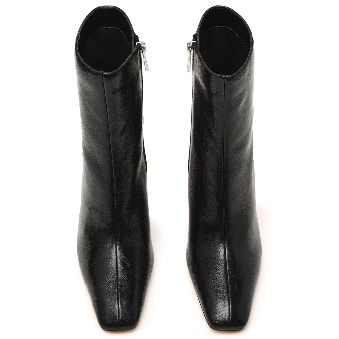 Morph Bootie BLACK CRINKLE PATENT