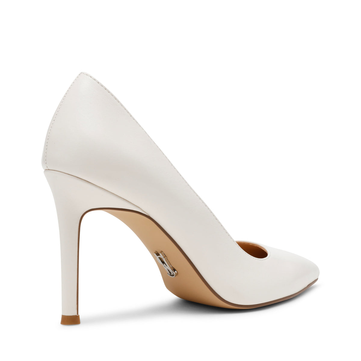 Secured Pump WHITE LEATHER