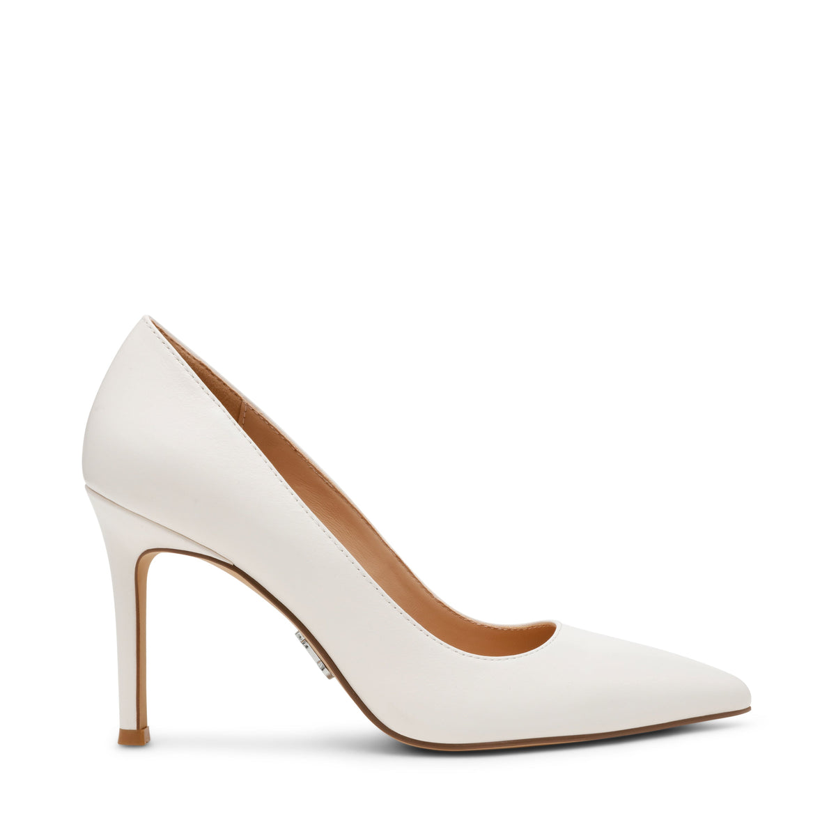 Secured Pump WHITE LEATHER