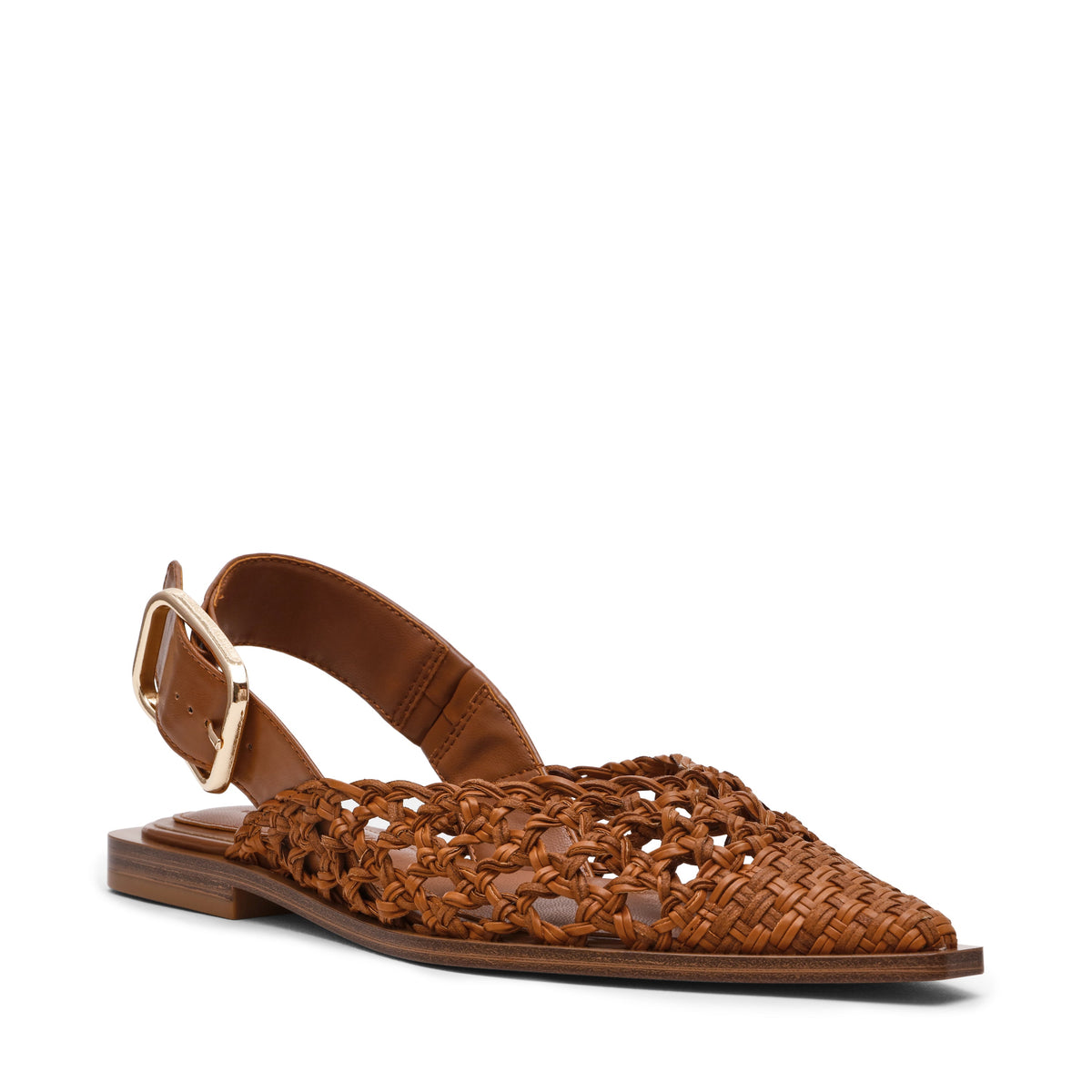 Shay-W Flat Shoe COGNAC